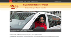 Desktop Screenshot of flughafentransfer-maier.com